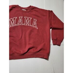 (#2) State Of Mine "Mama " Pullover Sweatshirt, Red, Size Women's Large